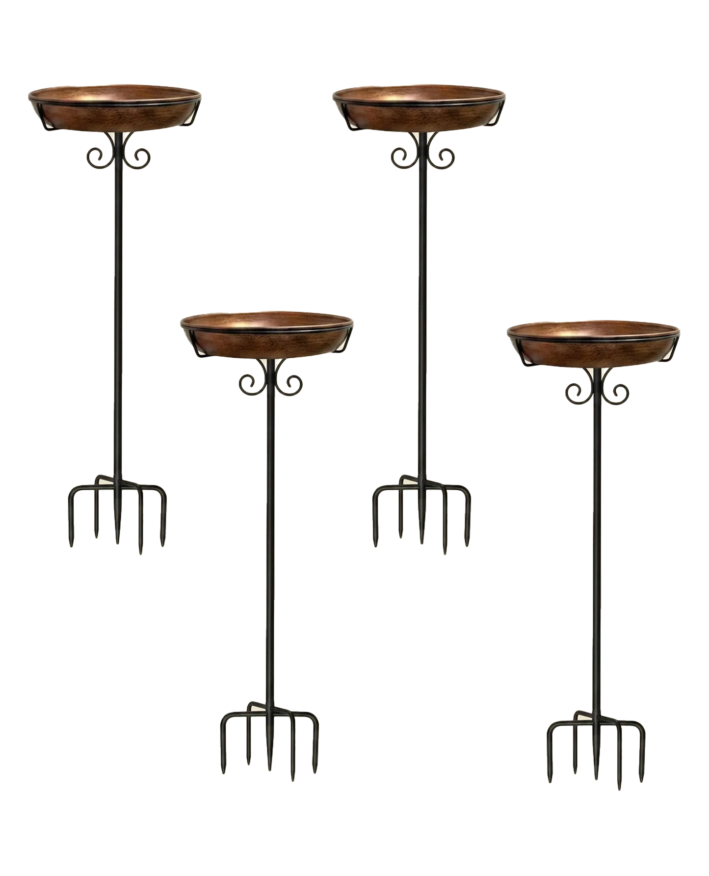 Copper-Coated Bird Bath