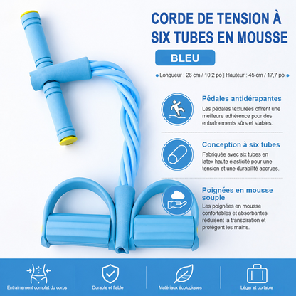 🏋️Entraîneur de résistance à bande pour pédales multifonctionnel