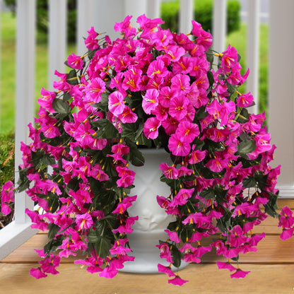 Fleurs et plantes artificielles suspendues en promotion - Résistantes aux UV, imperméables et coupe-vent