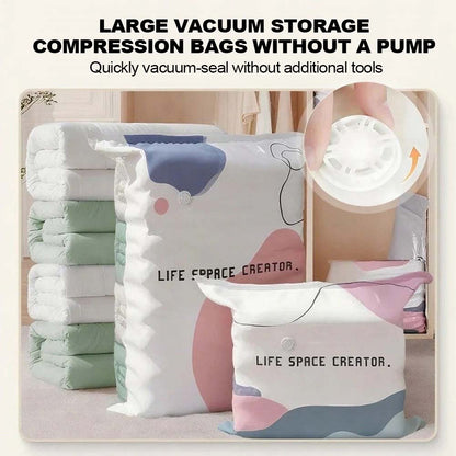 👑LAST DAY: 50% OFF⏰ High-capacity vacuum bags – No pump needed! 🎁