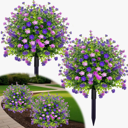 🌱🌱artificial potted trees with ground stake