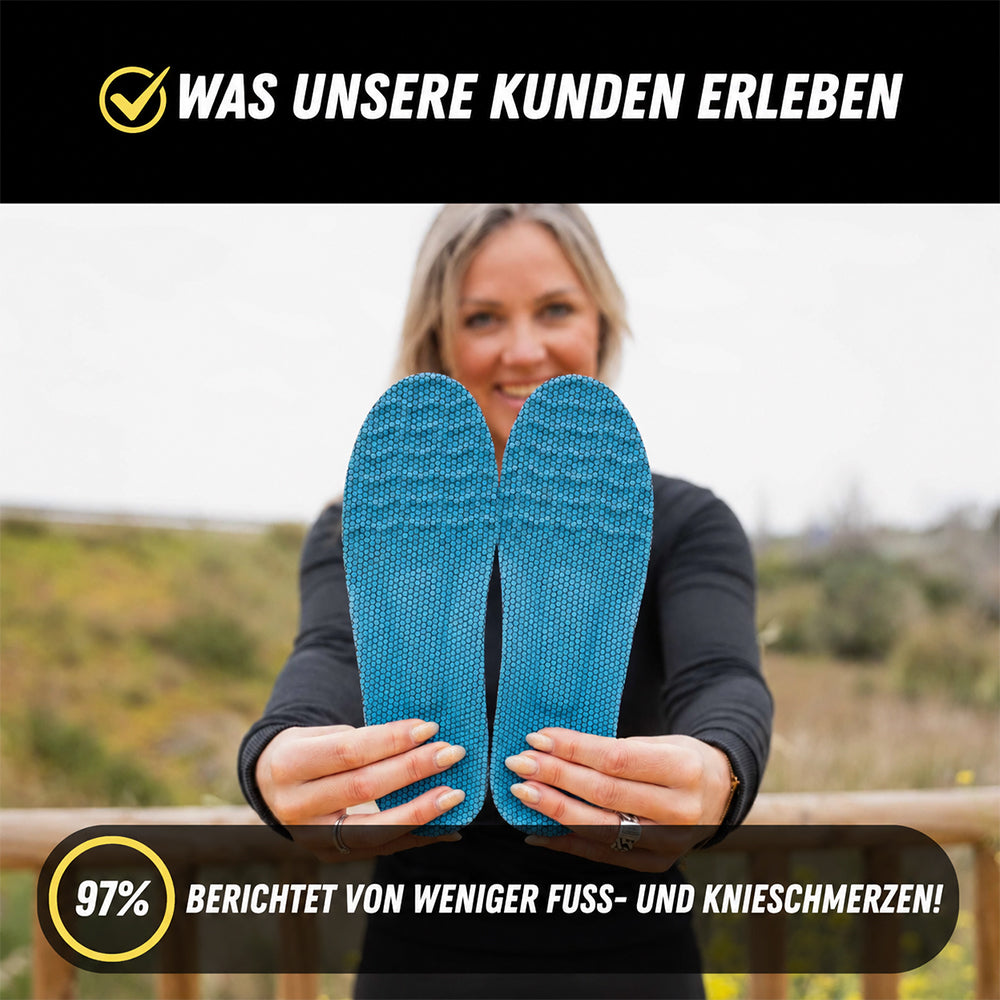 👣 Orthopädische Einlegesohlen mit Fußgewölbestütze – ganztägiger Komfort für müde, schmerzende Füße