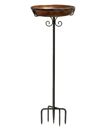 Copper-Coated Bird Bath