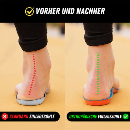 👣 Orthopädische Einlegesohlen mit Fußgewölbestütze – ganztägiger Komfort für müde, schmerzende Füße