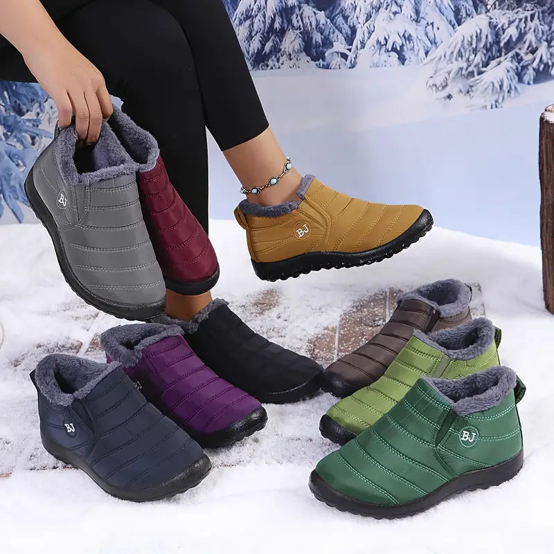 🔥🦵 Letzter Tag – 70 % Rabatt – Bequeme, wasserdichte, rutschfeste und warme Damen-Schneestiefel