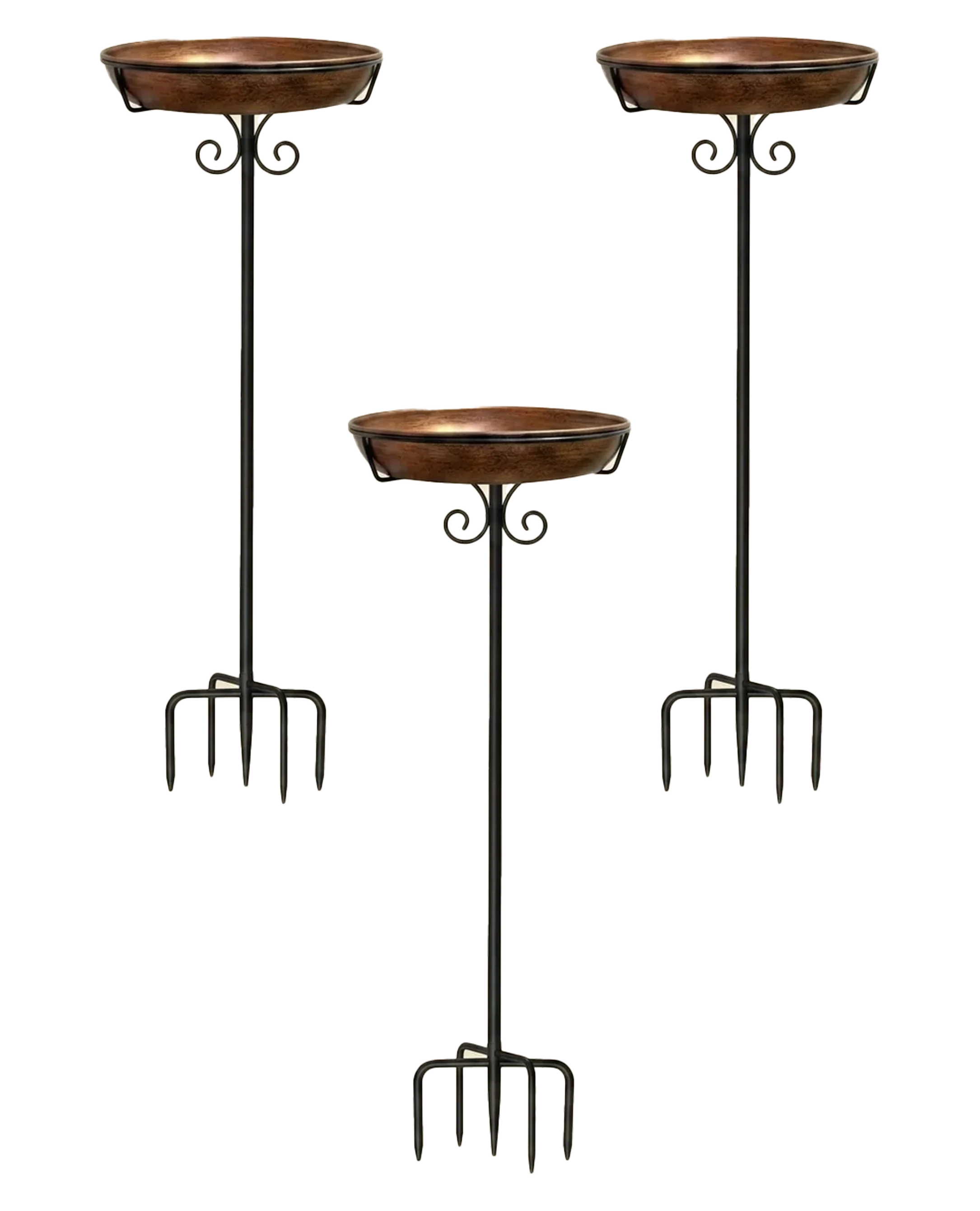 3 Gecko Birdbaths