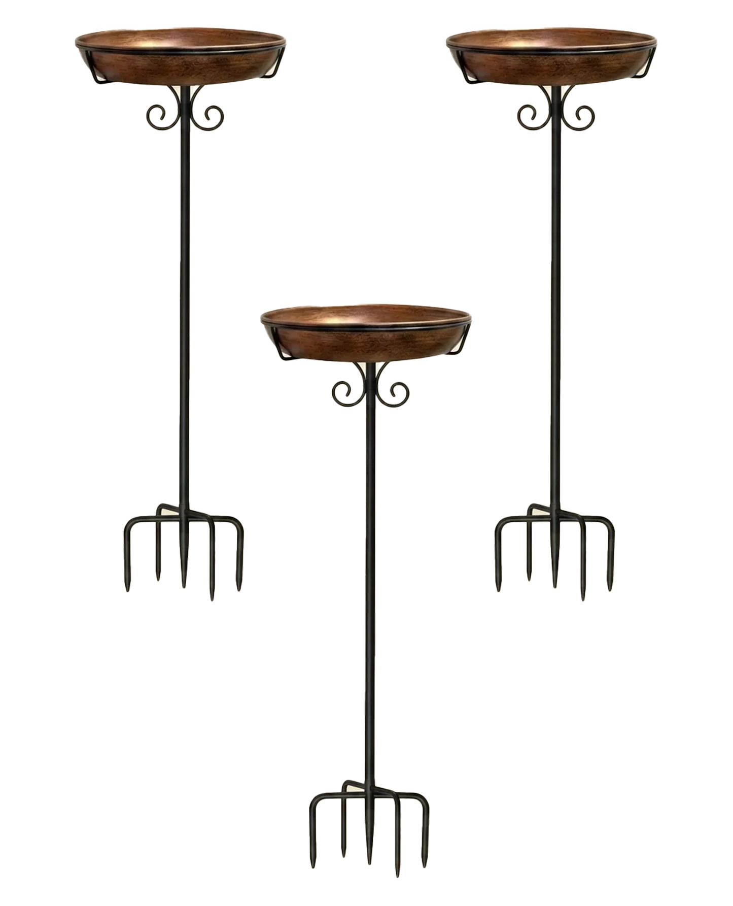 Copper-Coated Bird Bath
