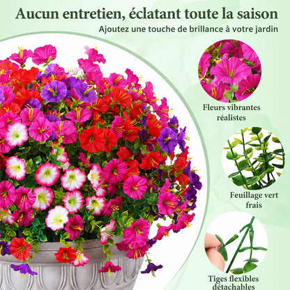 💥Dernier jour : 50 % de réduction !💥 Pétunias artificiels résistants aux UV