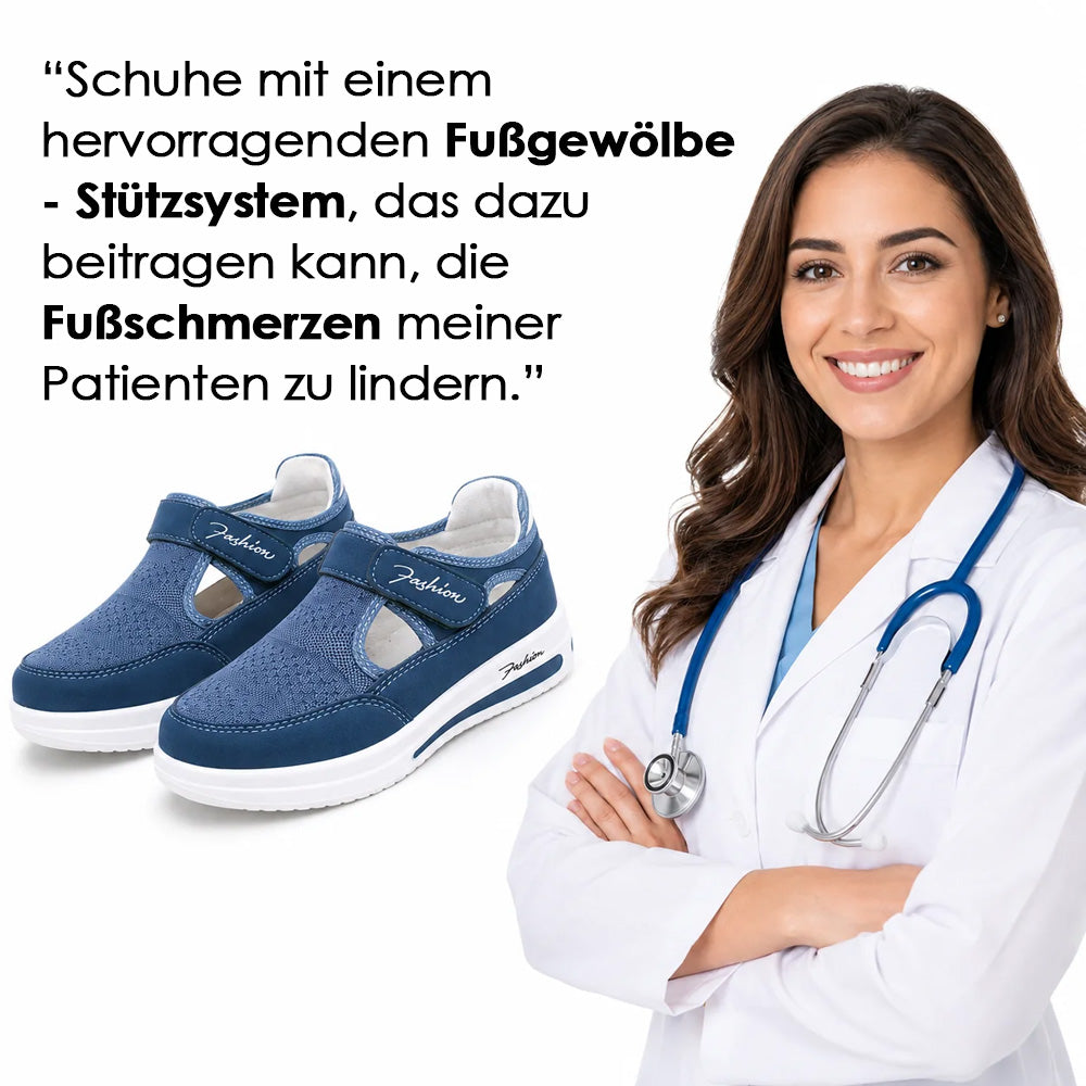 🔥 LETZTER TAG: 80 % RABATT – 👟 Damen-Komfortschuhe mit orthopädischer Unterstützung & verstellbarem Klettverschluss