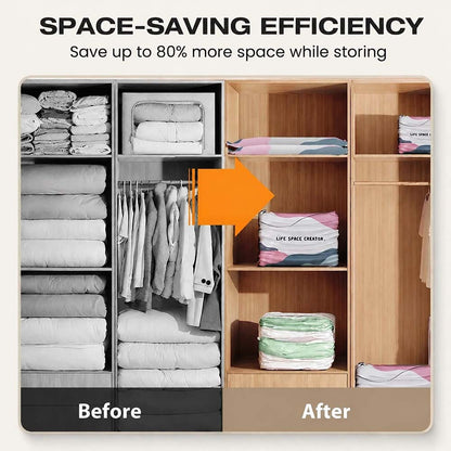 👑LAST DAY: 50% OFF⏰ High-capacity vacuum bags – No pump needed! 🎁