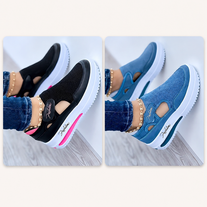 🔥 LETZTER TAG: 80 % RABATT – 👟 Damen-Komfortschuhe mit orthopädischer Unterstützung & verstellbarem Klettverschluss