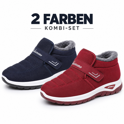 🔥 𝗟𝗘𝗧𝗭𝗧𝗘𝗥 𝗧𝗔𝗚: 𝟴𝟬 % 𝗥𝗔𝗕𝗔𝗧𝗧 – Damen Winter-Orthopädieschuhe – Warm, Weit geschnitten, Gepolsterte Sohle zur Schmerzlinderung
