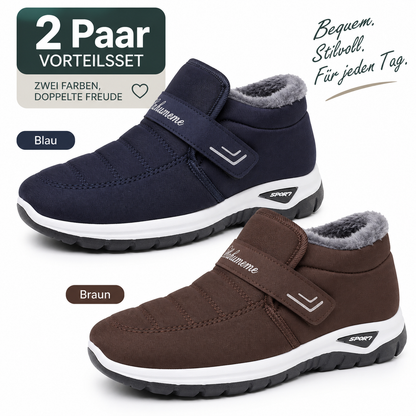 🔥 𝗟𝗘𝗧𝗭𝗧𝗘𝗥 𝗧𝗔𝗚: 𝟴𝟬 % 𝗥𝗔𝗕𝗔𝗧𝗧 – Damen Winter-Orthopädieschuhe – Warm, Weit geschnitten, Gepolsterte Sohle zur Schmerzlinderung