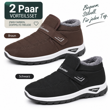 🔥 𝗟𝗘𝗧𝗭𝗧𝗘𝗥 𝗧𝗔𝗚: 𝟴𝟬 % 𝗥𝗔𝗕𝗔𝗧𝗧 – Damen Winter-Orthopädieschuhe – Warm, Weit geschnitten, Gepolsterte Sohle zur Schmerzlinderung