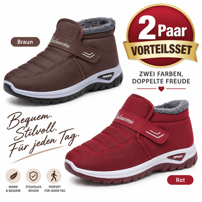 🔥 𝗟𝗘𝗧𝗭𝗧𝗘𝗥 𝗧𝗔𝗚: 𝟴𝟬 % 𝗥𝗔𝗕𝗔𝗧𝗧 – Damen Winter-Orthopädieschuhe – Warm, Weit geschnitten, Gepolsterte Sohle zur Schmerzlinderung
