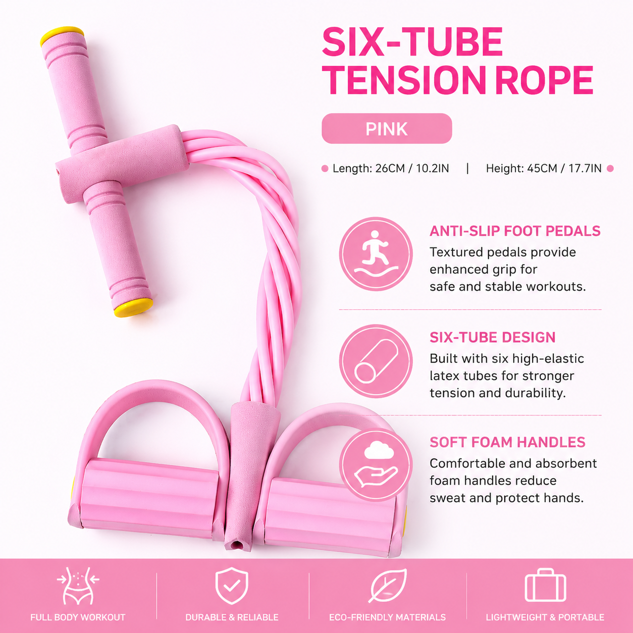 🏋️Multi-functional Pedal Resistance Band Trainer