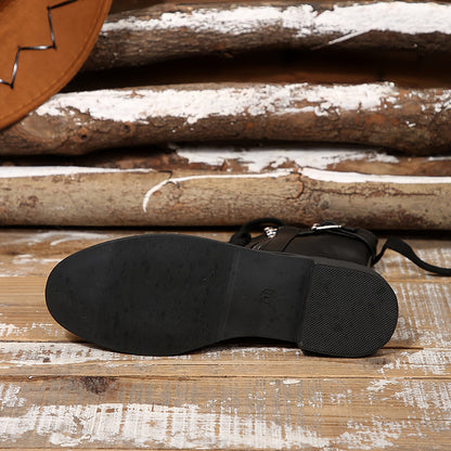 🔥 Letzter Tag: 80 % Rabatt – Damen-Lederstiefel mit Reißverschluss, weiter Passform und gepolsterter Sohle, schmerzlindernd, im Reitstiefelstil