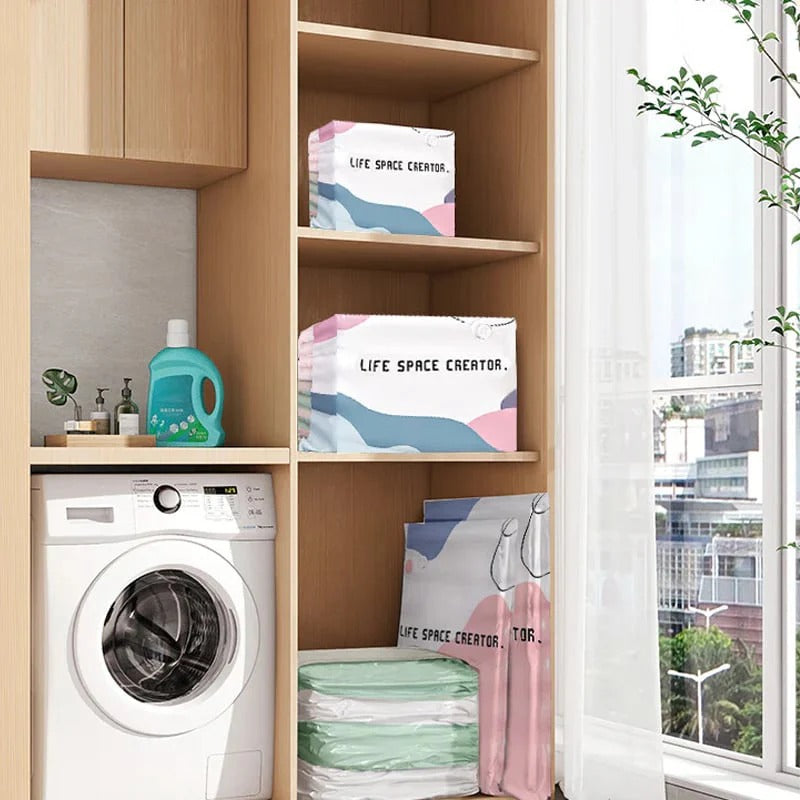 👑LAST DAY: 50% OFF⏰ High-capacity vacuum bags – No pump needed! 🎁
