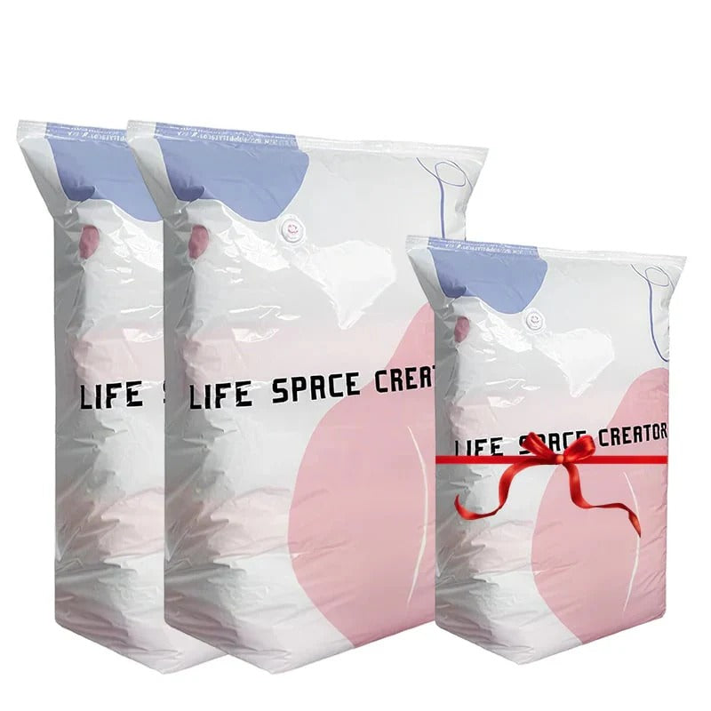 👑LAST DAY: 50% OFF⏰ High-capacity vacuum bags – No pump needed! 🎁