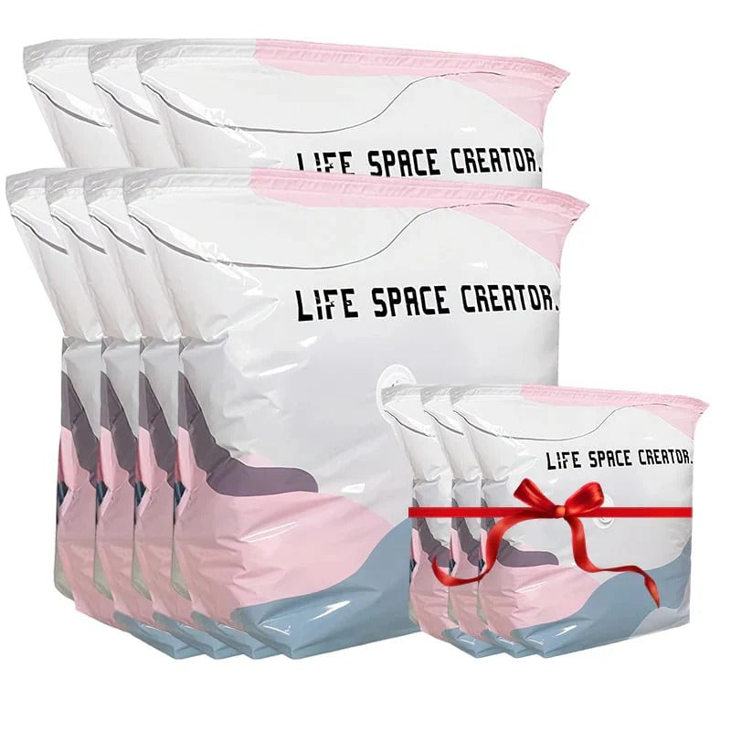 👑LAST DAY: 50% OFF⏰ High-capacity vacuum bags – No pump needed! 🎁