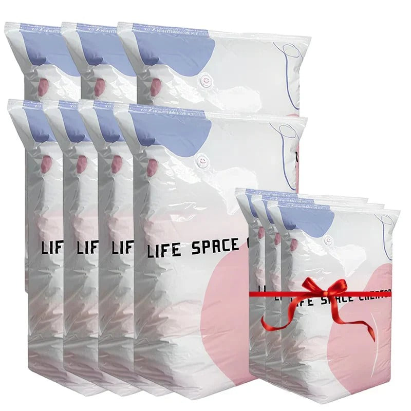 👑LAST DAY: 50% OFF⏰ High-capacity vacuum bags – No pump needed! 🎁