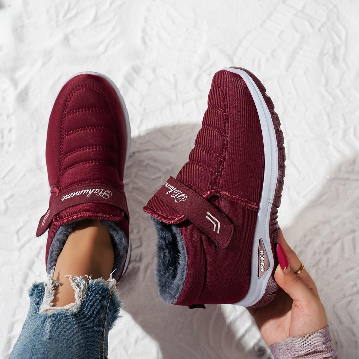 🔥 𝗟𝗘𝗧𝗭𝗧𝗘𝗥 𝗧𝗔𝗚: 𝟴𝟬 % 𝗥𝗔𝗕𝗔𝗧𝗧 – Damen Winter-Orthopädieschuhe – Warm, Weit geschnitten, Gepolsterte Sohle zur Schmerzlinderung